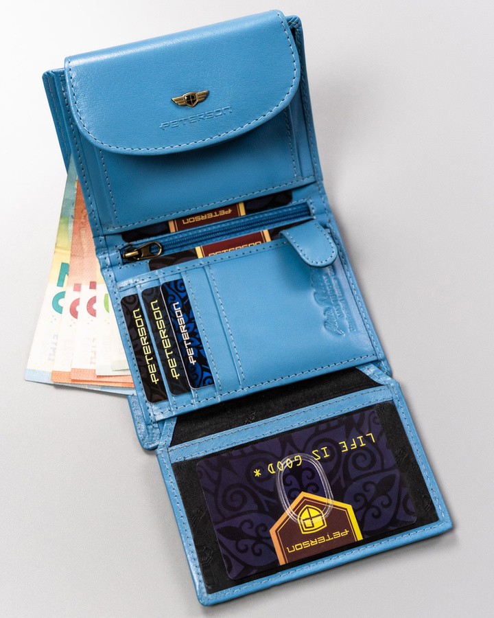 Гаманець жіночий PETERSON PTN-405-BO-Blue Гаманець жіночий PETERSON PTN-405-BO-Blue
