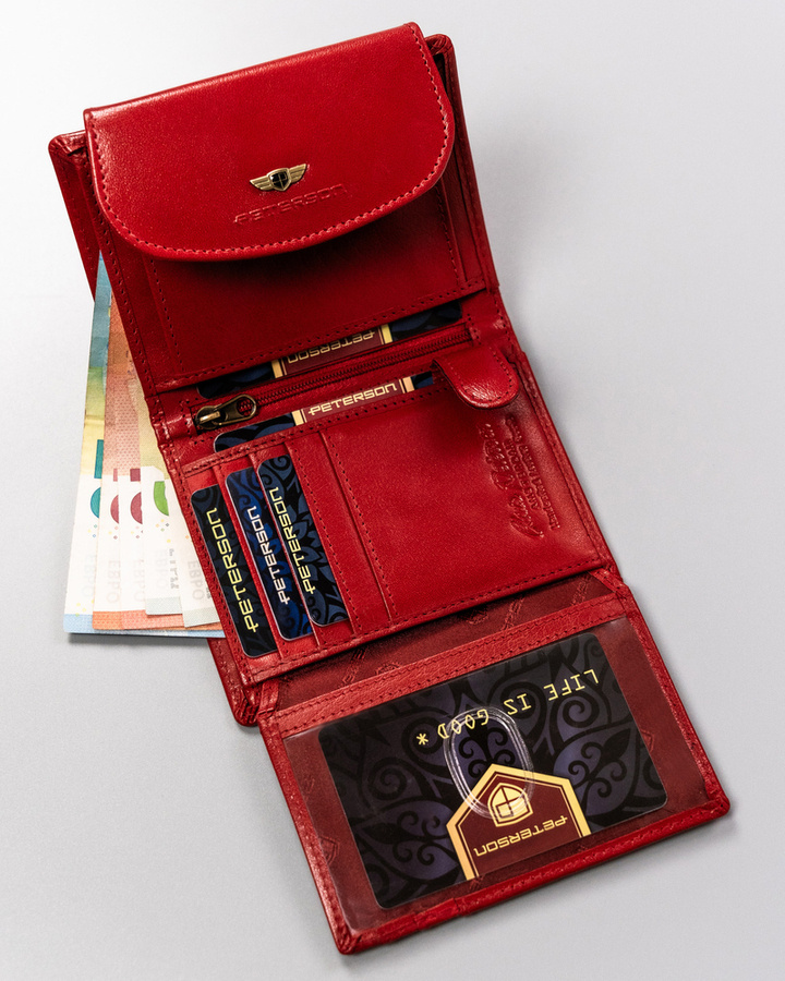 Гаманець жіночий PETERSON PTN-405-BO-Red Гаманець жіночий PETERSON PTN-405-BO-Red