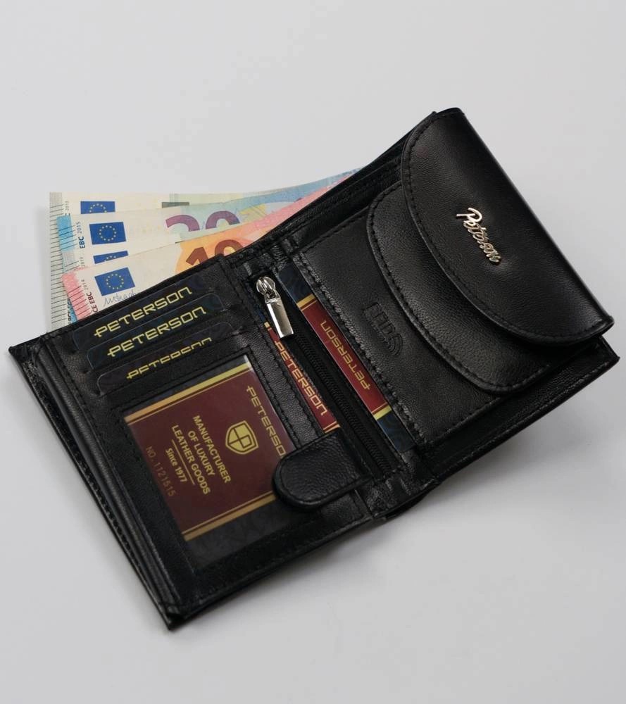 Гаманець жіночий PETERSON PTN-RD-357-MCL-M-Black Гаманець жіночий PETERSON PTN-RD-357-MCL-M-Black