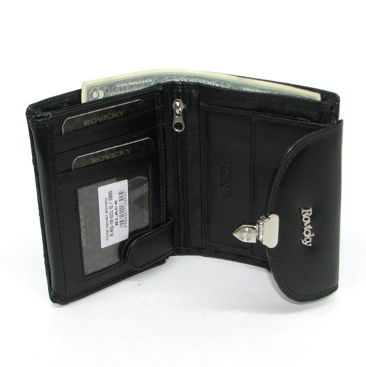 Гаманець жіночий Rovicky R-RD-19-GCL-Q-BLACK Гаманець жіночий Rovicky R-RD-19-GCL-Q-BLACK