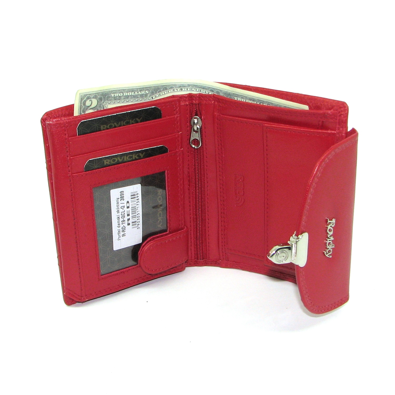 Гаманець жіночий Rovicky R-RD-19-GCL-Q-RED Гаманець жіночий Rovicky R-RD-19-GCL-Q-RED