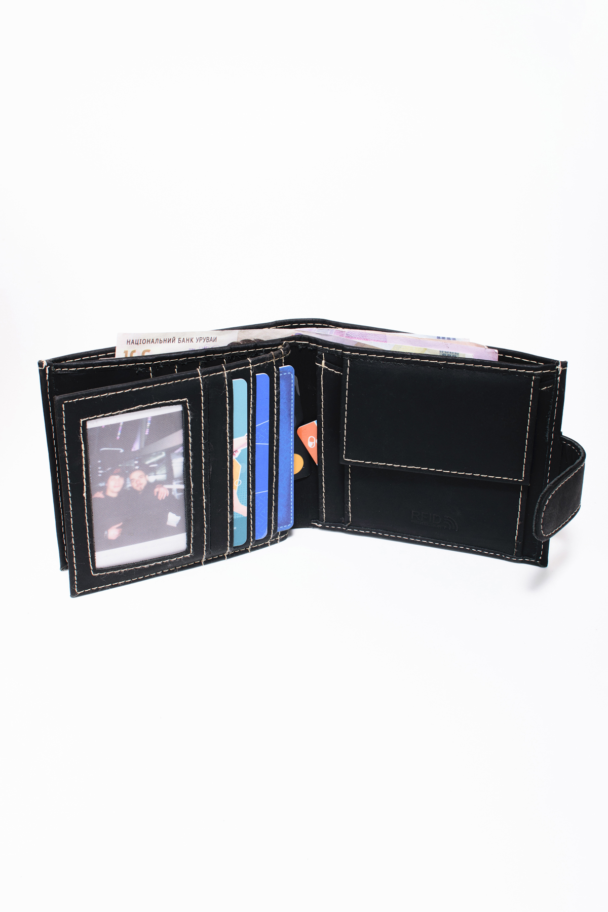 Гаманець чоловічий DNK Leather DNK-01L-BAW-BLACK Гаманець чоловічий DNK Leather DNK-01L-BAW-BLACK