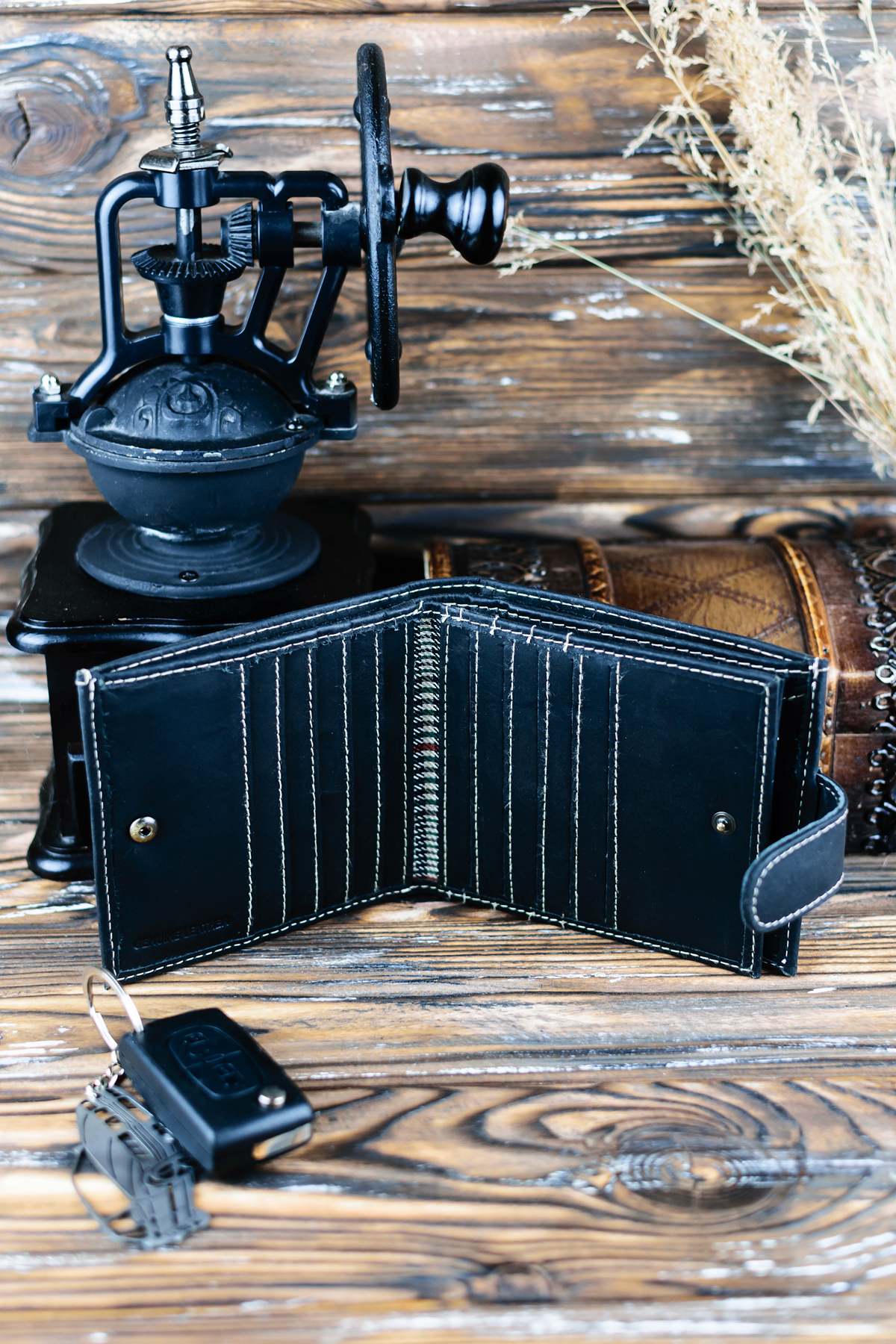Гаманець чоловічий DNK Leather DNK-01L-BAW-BLACK Гаманець чоловічий DNK Leather DNK-01L-BAW-BLACK
