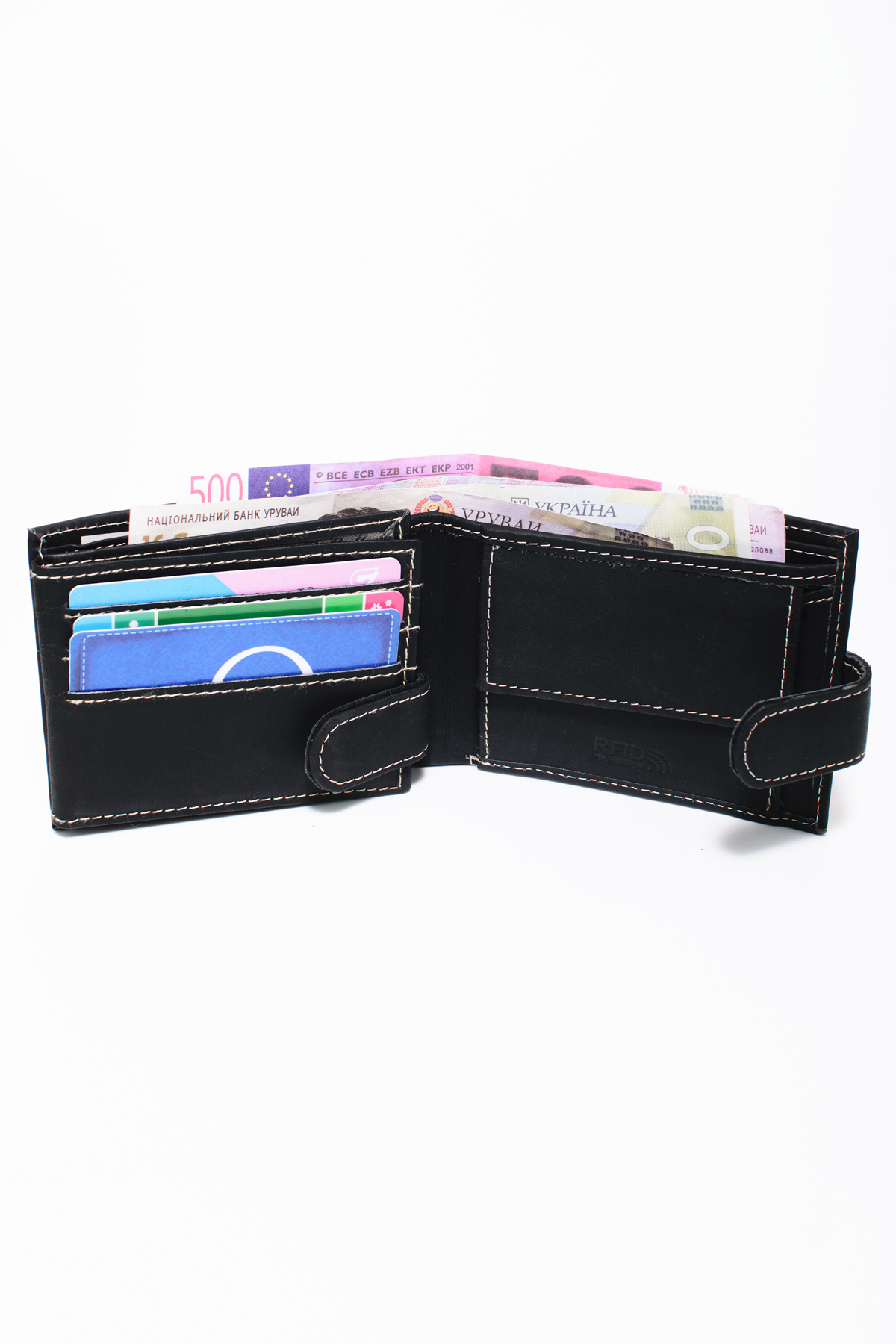 Гаманець чоловічий DNK Leather DNK-05L-BAW-BLACK Гаманець чоловічий DNK Leather DNK-05L-BAW-BLACK