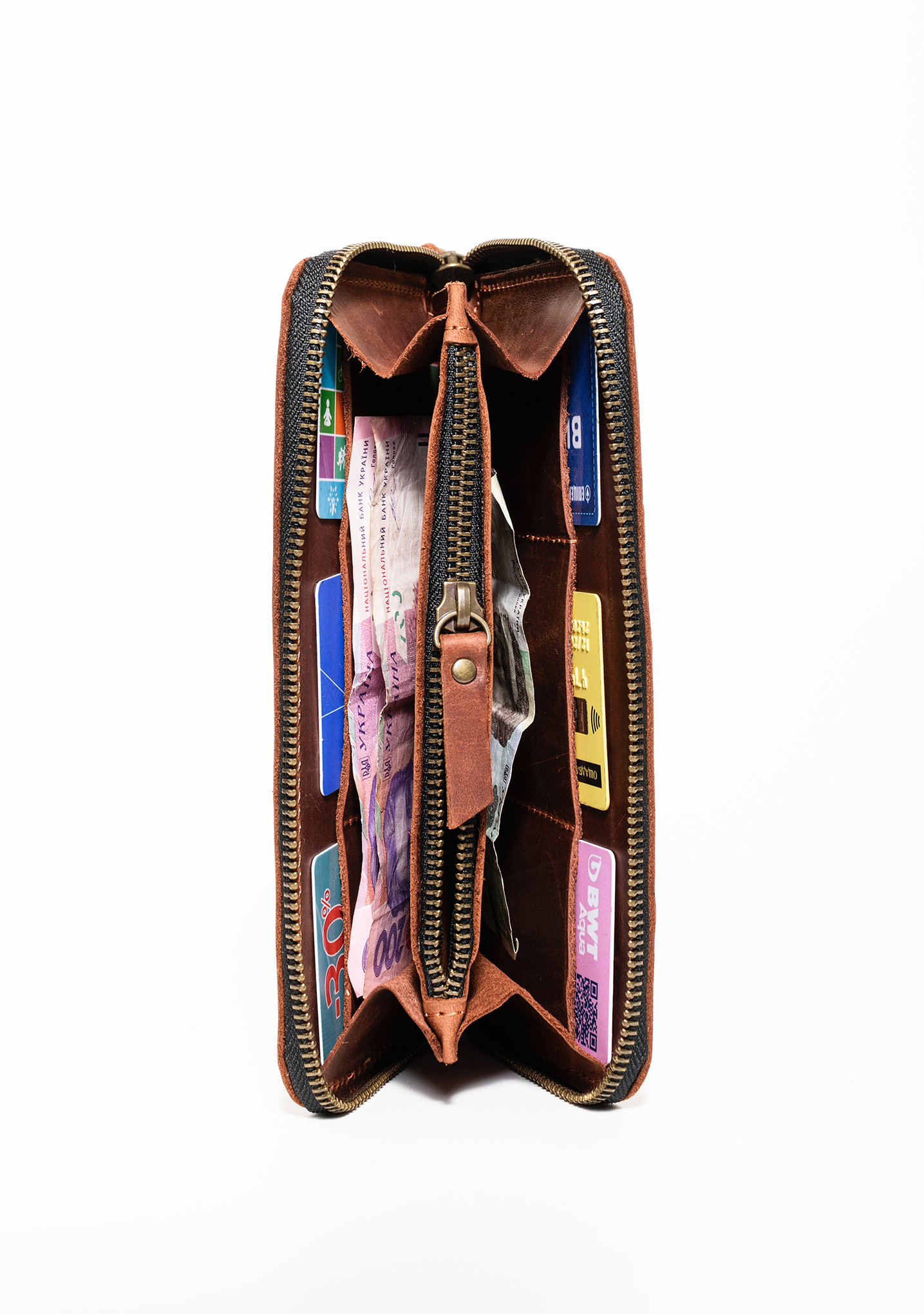 Гаманець шкіряний на блискавці DNK Leather DNK-LW-01-col.N Гаманець шкіряний на блискавці DNK Leather DNK-LW-01-col.N