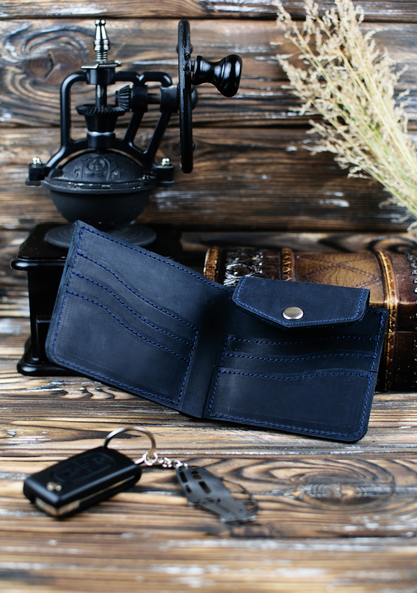 Гаманець шкіряний DNK Leather DNK-LW-08-col.K синій Гаманець шкіряний DNK Leather DNK-LW-08-col.K синій