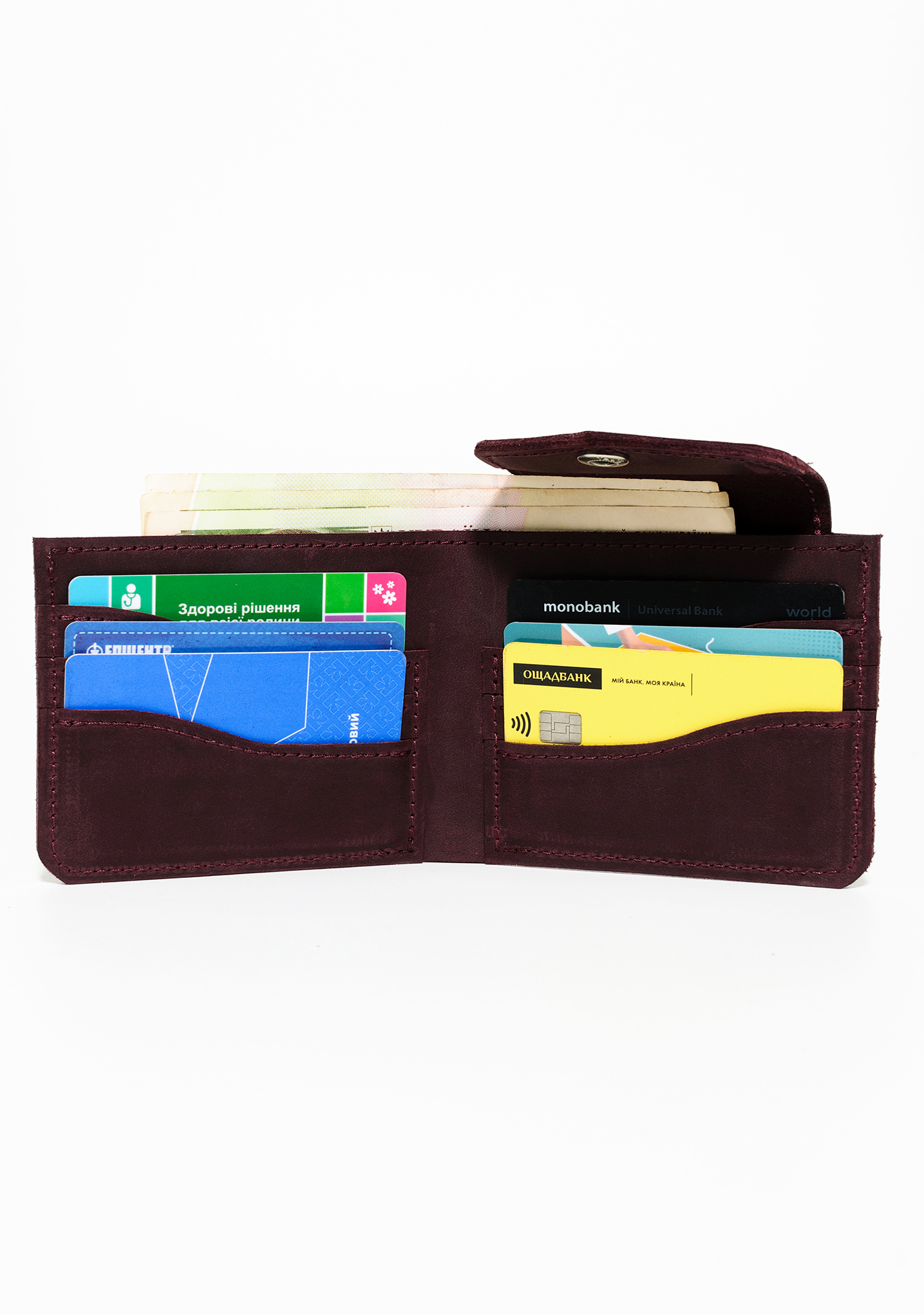 Гаманець шкіряний DNK Leather DNK-LW-08-col.L бордовий Гаманець шкіряний DNK Leather DNK-LW-08-col.L бордовий
