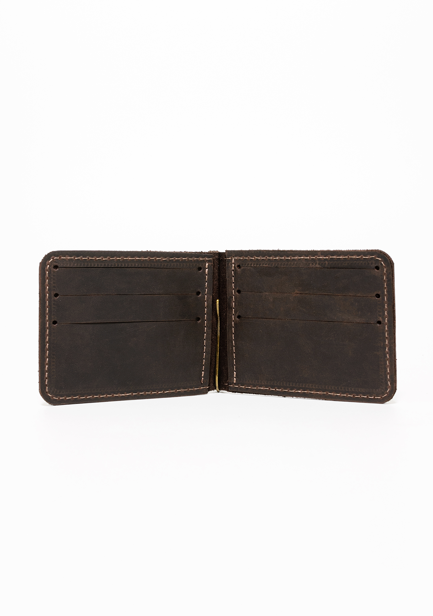 Затиск шкіряний для купюр DNK Leather DNK-LW-09-col.F коричневий Затиск шкіряний для купюр DNK Leather DNK-LW-09-col.F коричневий
