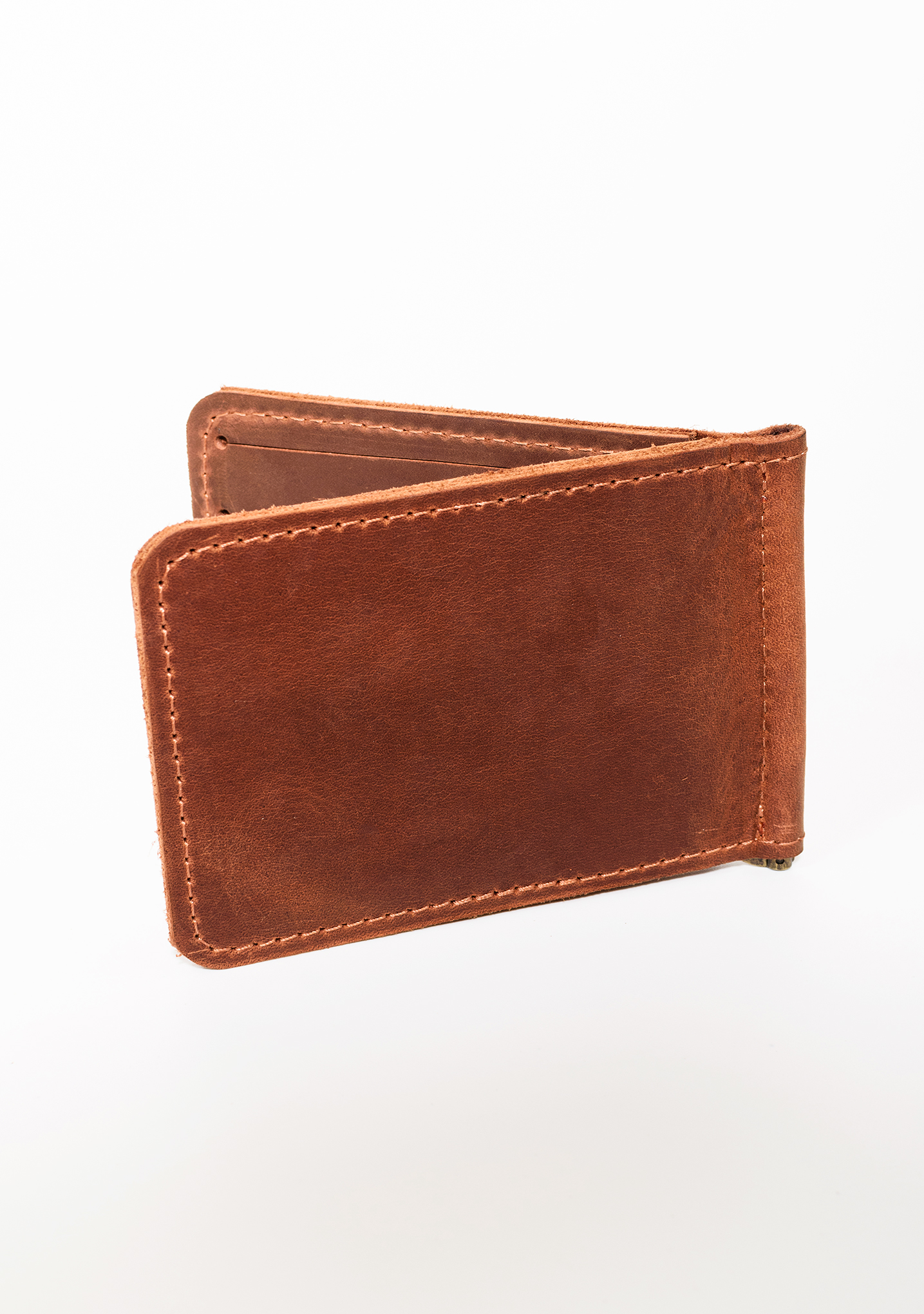 Затиск шкіряний для купюр DNK Leather DNK-LW-09-col.N рудий Затиск шкіряний для купюр DNK Leather DNK-LW-09-col.N рудий