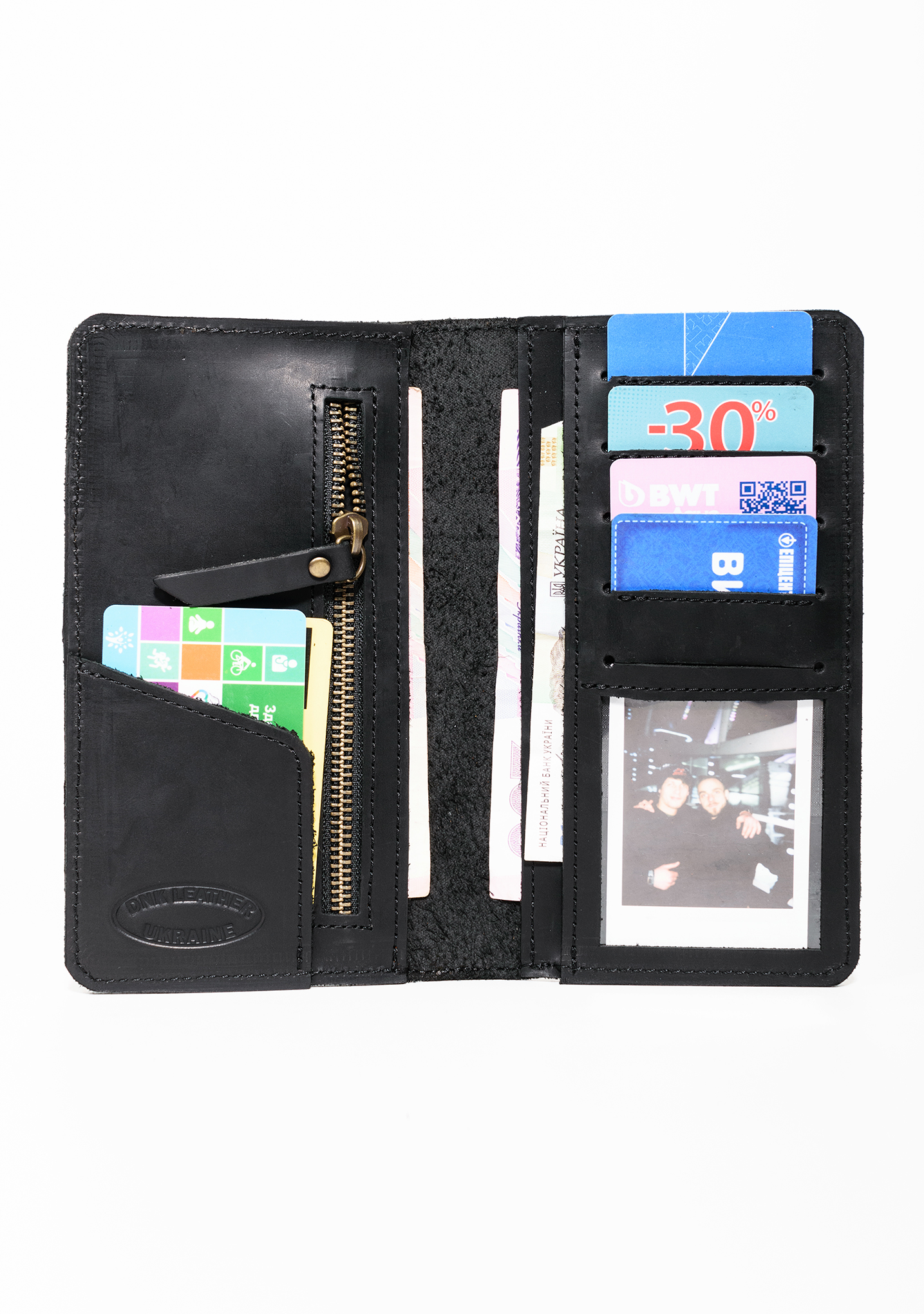 Гаманець шкіряний DNK Leather DNK-LW-11-col.J чорний Гаманець шкіряний DNK Leather DNK-LW-11-col.J чорний