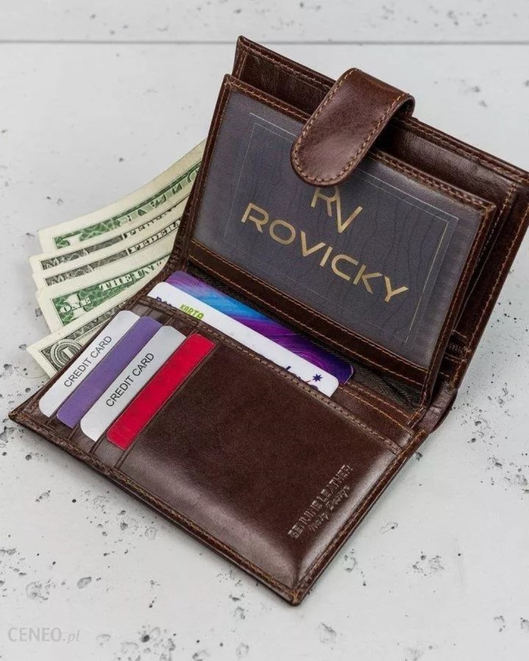 Гаманець чоловічий Rovicky N74L-RVT-BROWN Гаманець чоловічий Rovicky N74L-RVT-BROWN