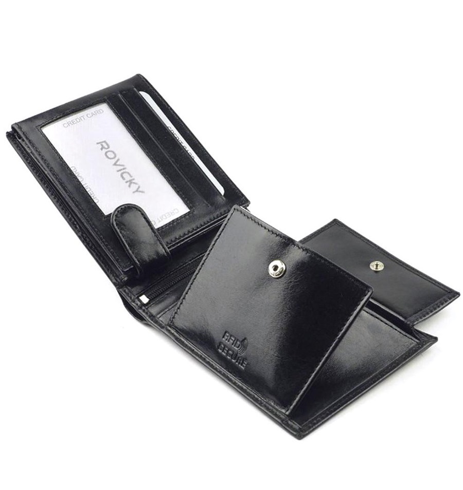 Гаманець чоловічий Rovicky N992-RVT-BLACK Гаманець чоловічий Rovicky N992-RVT-BLACK
