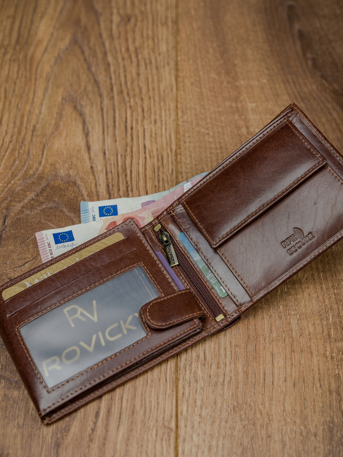 Гаманець чоловічий Rovicky N992-RVT-BROWN Гаманець чоловічий Rovicky N992-RVT-BROWN