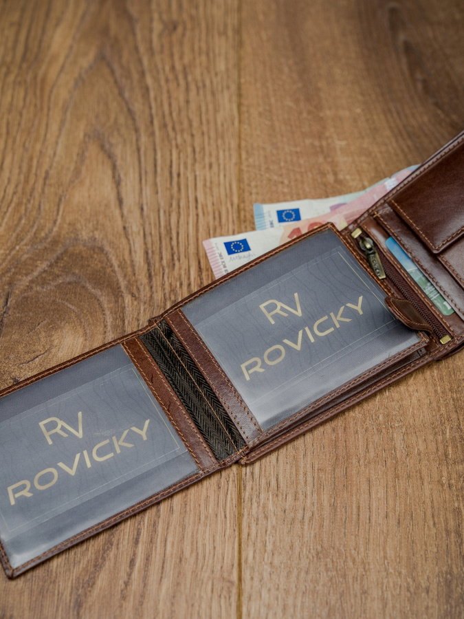 Гаманець чоловічий Rovicky N992-RVT-BROWN Гаманець чоловічий Rovicky N992-RVT-BROWN