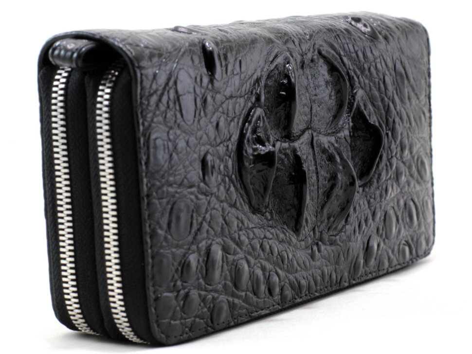 Сумка-гаманець (клатч) зі шкіри крокодила NHG-1588-Black Сумка-гаманець (клатч) зі шкіри крокодила NHG-1588-Black