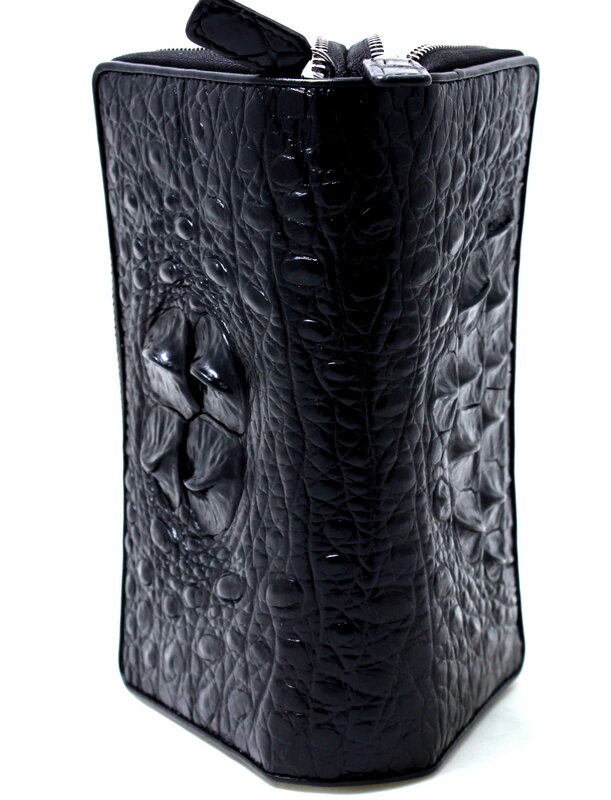 Сумка-гаманець (клатч) зі шкіри крокодила NHG-1588-Black Сумка-гаманець (клатч) зі шкіри крокодила NHG-1588-Black
