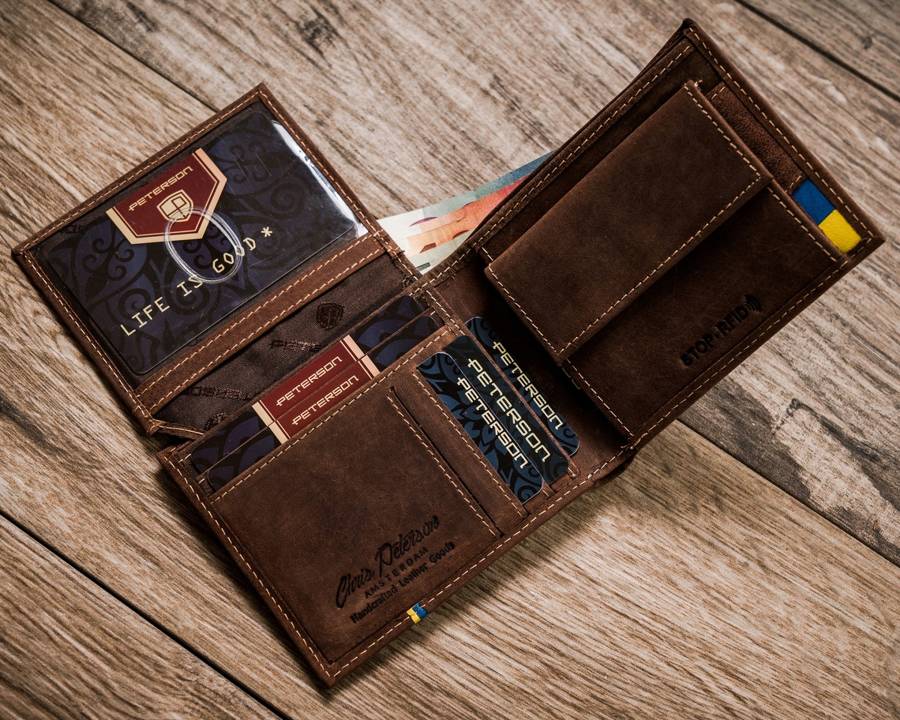 Гаманець чоловічий PETERSON 1517-P-UA-HUNTER Гаманець чоловічий PETERSON 1517-P-UA-HUNTER
